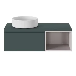 GoodHome Vasque à poser ronde céramique blanc mat Samal* Vasque À Poser