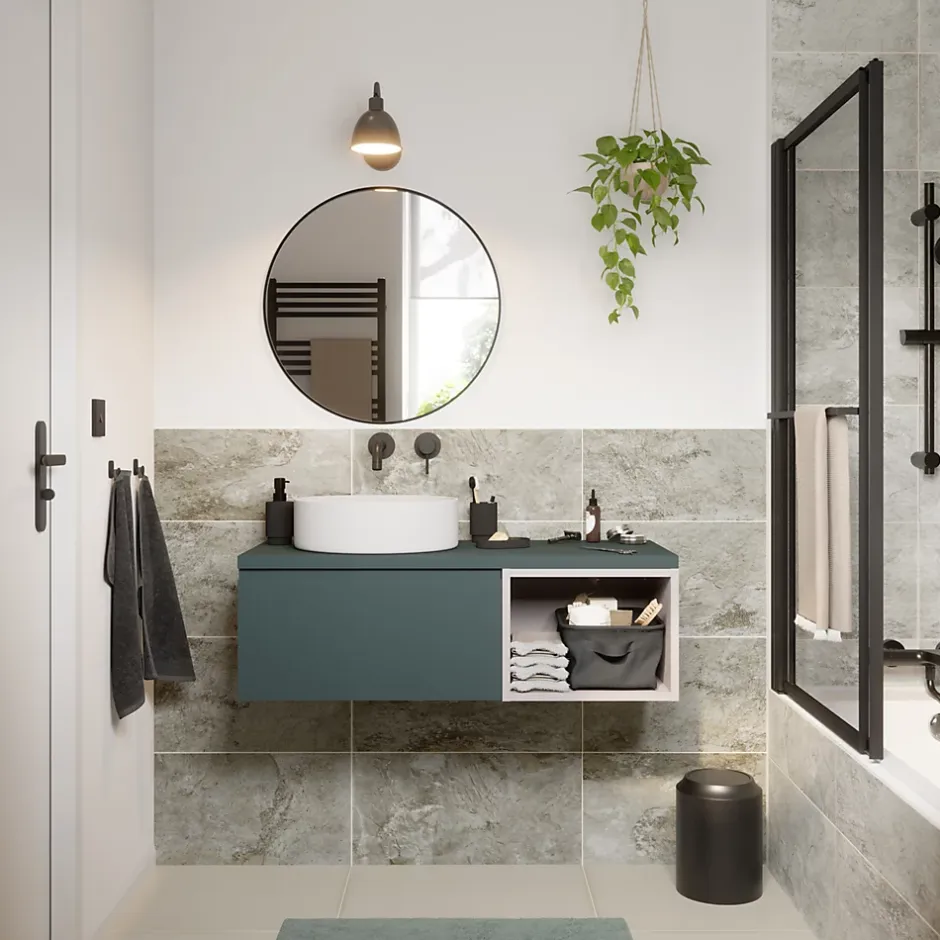 GoodHome Vasque à poser ronde céramique blanc mat Samal* Vasque À Poser