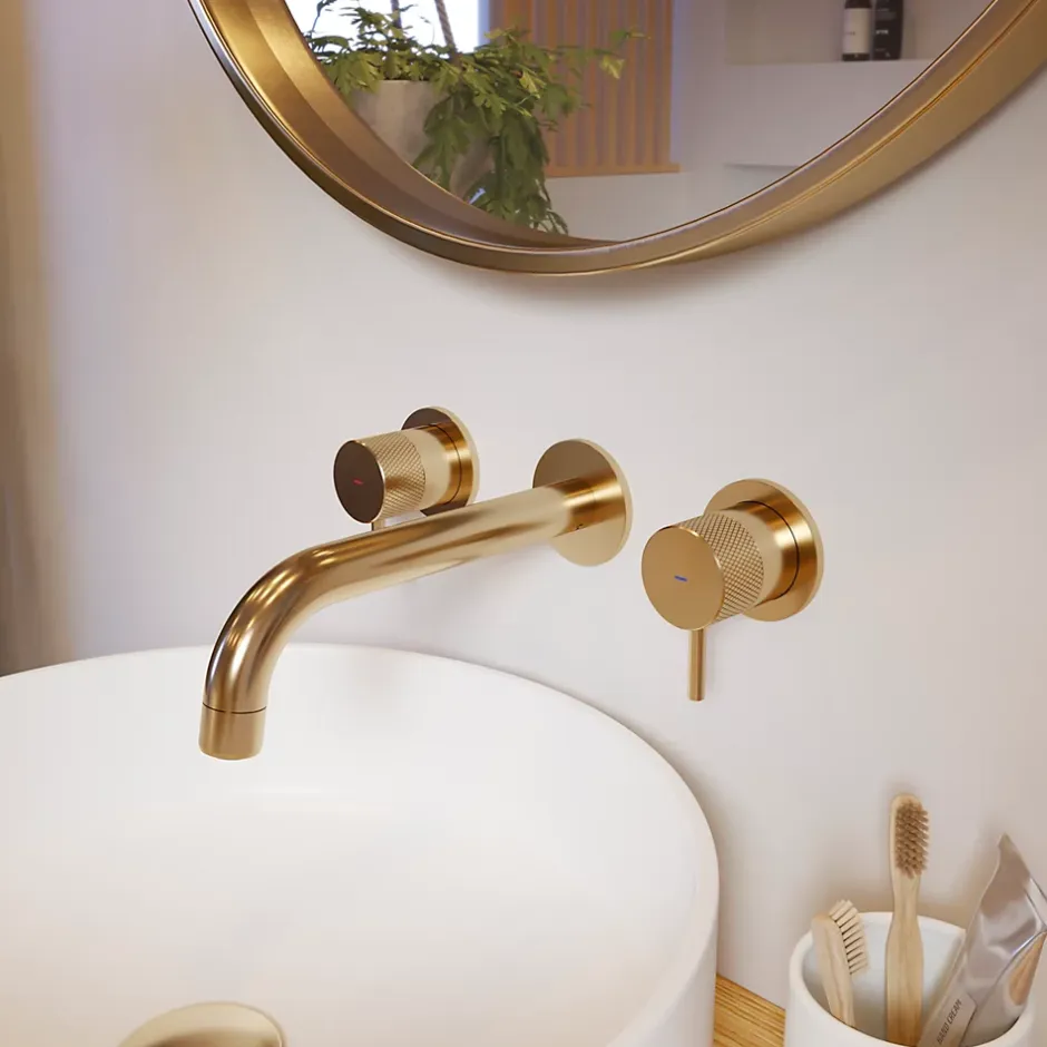 GoodHome Vasque à poser ronde céramique blanc mat Samal* Vasque À Poser