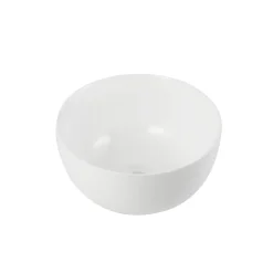 Homesight Vasque à poser ronde céramique blanc brillant Ø30 x H.16 cm Ramy