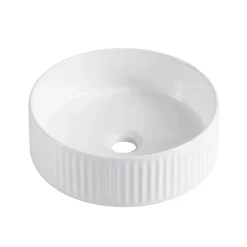 Homesight Vasque à poser ronde céramique blanc Linea* Vasque À Poser