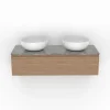 GoodHome Vasque à poser ronde en céramique blanche Ø41.5 cm Ondava