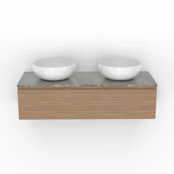 GoodHome Vasque à poser ronde en céramique blanche Ø41.5 cm Ondava