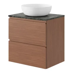 GoodHome Vasque à poser ronde en céramique blanche Ø41.5 cm Ondava