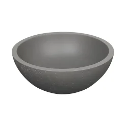 Homesight Vasque à poser ronde gris Ø36 x H.14,5 cm Emmy