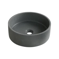 Homesight Vasque à poser ronde grès vert Ø36 x H.12 cm Swan