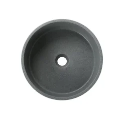 Homesight Vasque à poser ronde grès vert Ø36 x H.12 cm Swan