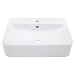Schulte Vasque À Poser Dara - 60,5 X 47 X 14,5 Cm - Rectangulaire - Blanc* Vasque À Poser