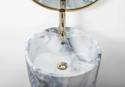 Rea Vasque Autoportante Anya Granit Matt Grey Round* Lavabo