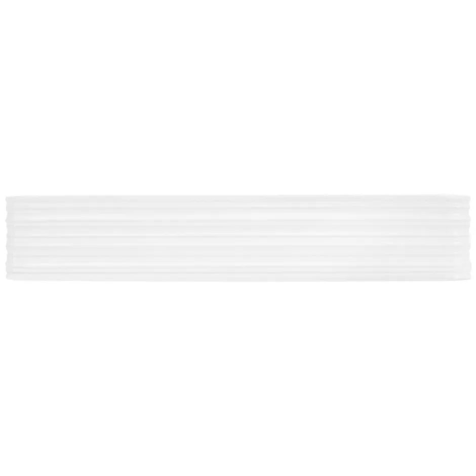 Ml-Design Vasque blanc rectangulaire en ceramique lavabo lave-mains a poser 680x380x120 mm