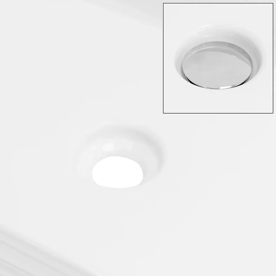 Ml-Design Vasque blanc rectangulaire en ceramique lavabo lave-mains a poser 680x380x120 mm