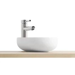 Homesight Vasque bol en céramique diamètre 26 x H.12 cm, blanc,* Vasque À Poser