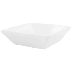 Ml-Design Vasque carré ceramique blanc lavabo a poser sur plan de toilette 410x410x120 mm* Vasque À Poser