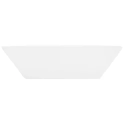 Ml-Design Vasque carré ceramique blanc lavabo a poser sur plan de toilette 410x410x120 mm* Vasque À Poser