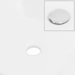 Ml-Design Vasque carré ceramique blanc lavabo a poser sur plan de toilette 410x410x120 mm* Vasque À Poser