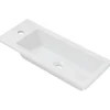 Sanindusa Vasque céramique traditionnelle a encastrer par dessus rectangulaire Alicante 410 blanc* Vasque À Encastrer