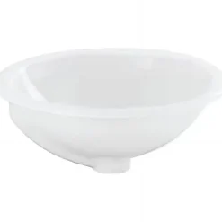 Sanindusa Vasque céramique traditionnelle a encastrer par dessus Anna blanc