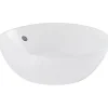 Sanindusa Vasque céramique traditionnelle ronde a poser sur plan D38 Sanlife blanc