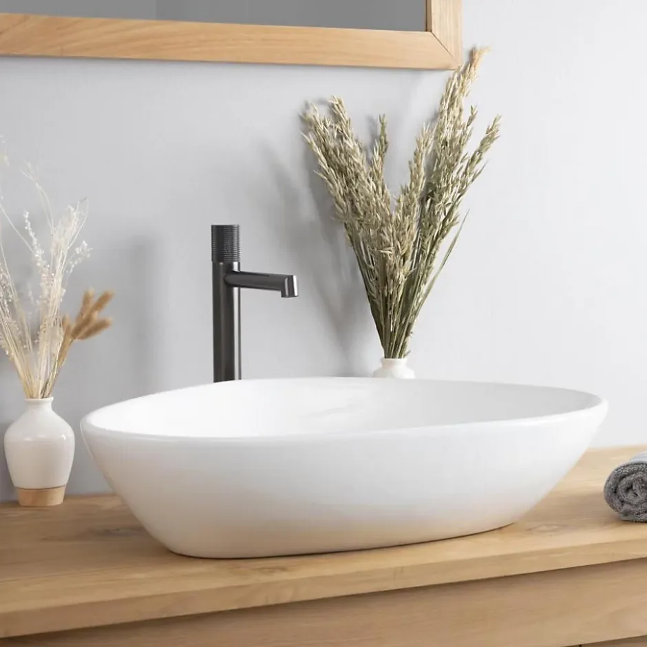 Wanda Collection Vasque en céramique à poser Travis 59cm* Vasque À Poser