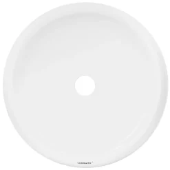 ECD Germany Vasque en céramique blanc avec bonde de vidage pour salle de bain 350x120 mm* Lavabo