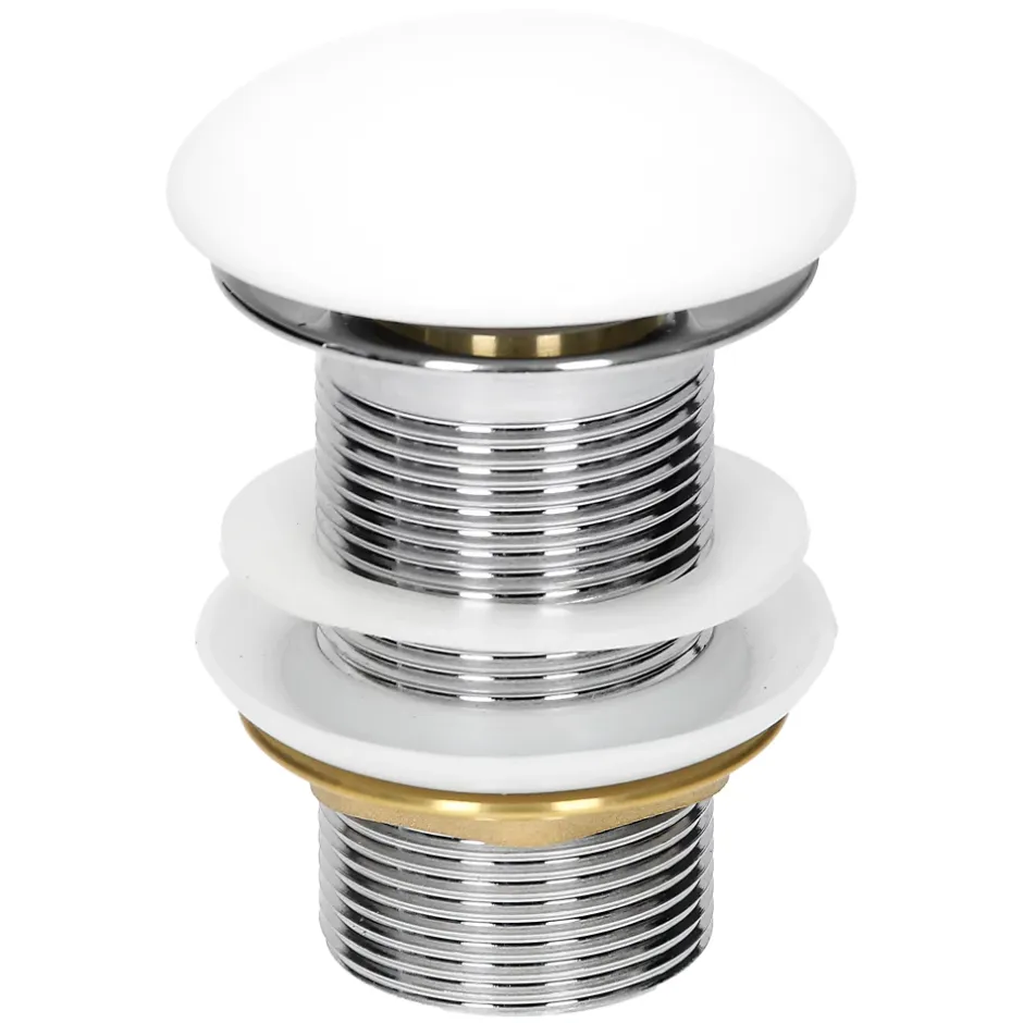 ECD Germany Vasque en céramique blanc avec bonde de vidage pour salle de bain 630x420x120 mm