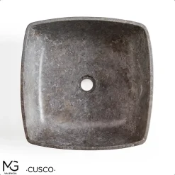 MG Valencia Vasque en marbre naturel CUSCO GREY 40x40x15 cm