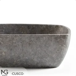 MG Valencia Vasque en marbre naturel CUSCO GREY 40x40x15 cm