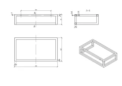 Bernstein Vasque murale suspendue design 44x22x10cm en fonte minérale - Blanc mat, Avec bonde, Sans cache, Rangement droite, Avec Console