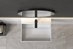 Bernstein Vasque murale 60x46x13cm en fonte minérale - PB2080 - blanc mat