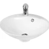 Cuisibane Vasque ronde à poser RESIBOL 45 cm - Blanc* Plan Vasque Lave-Mains