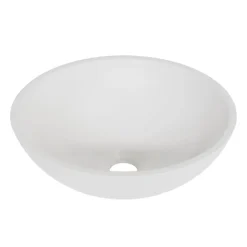 Cuisibane Vasque ronde à poser TREND - Blanc brillant* Plan Vasque Lave-Mains