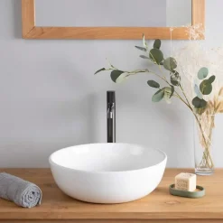 Wanda Collection Vasque ronde en céramique Siam 41cm
