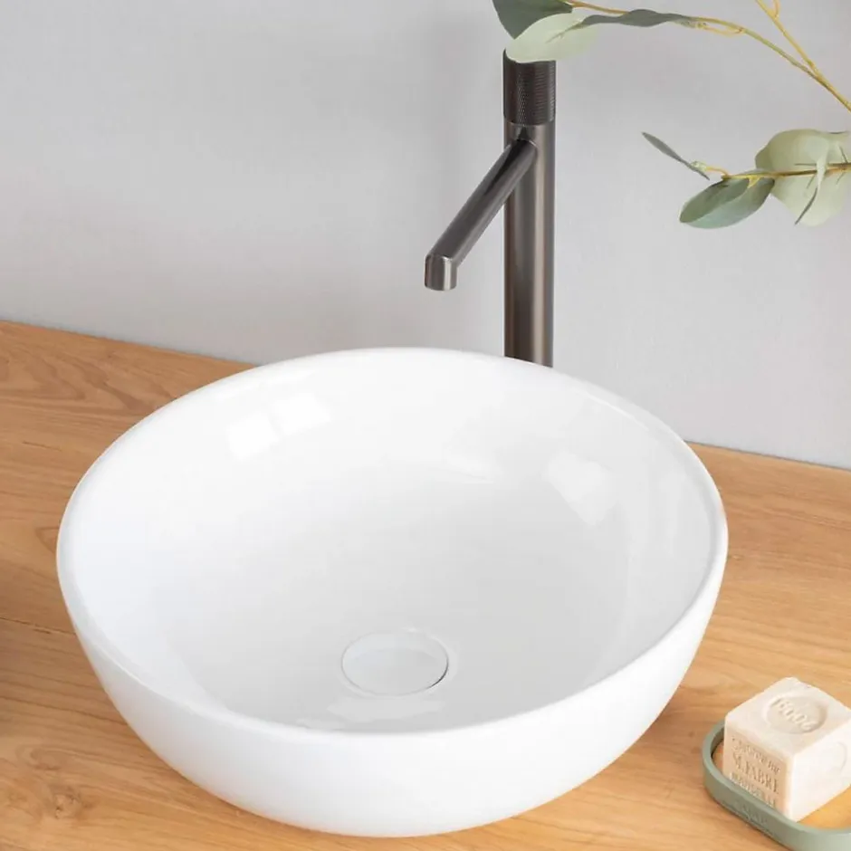 Wanda Collection Vasque ronde en céramique Siam 41cm