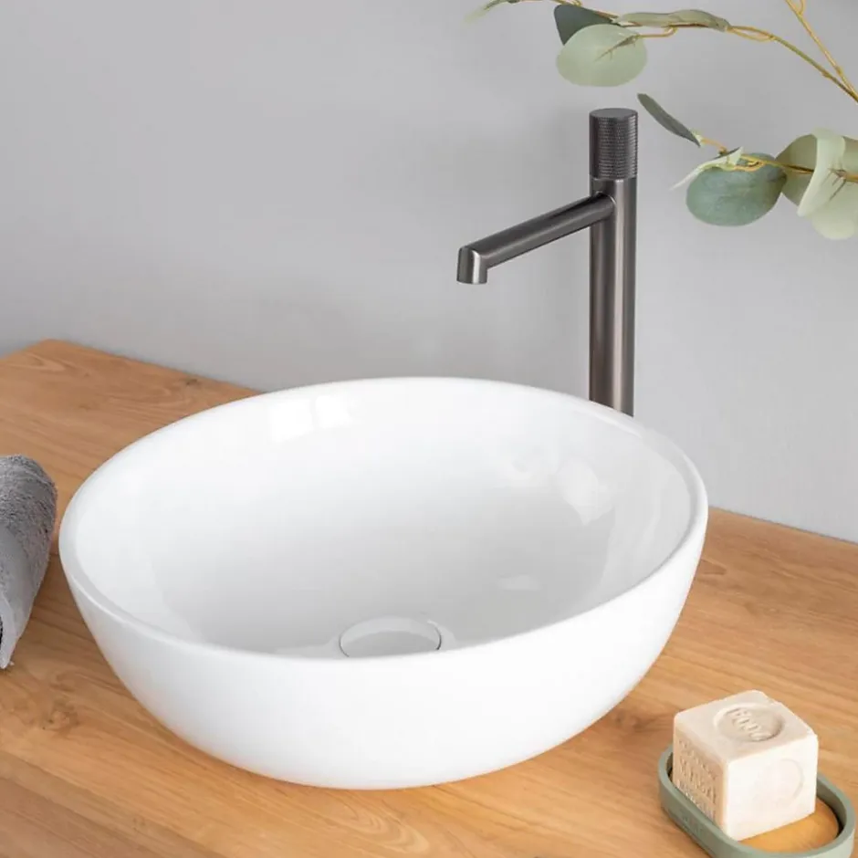Wanda Collection Vasque ronde en céramique Siam 41cm