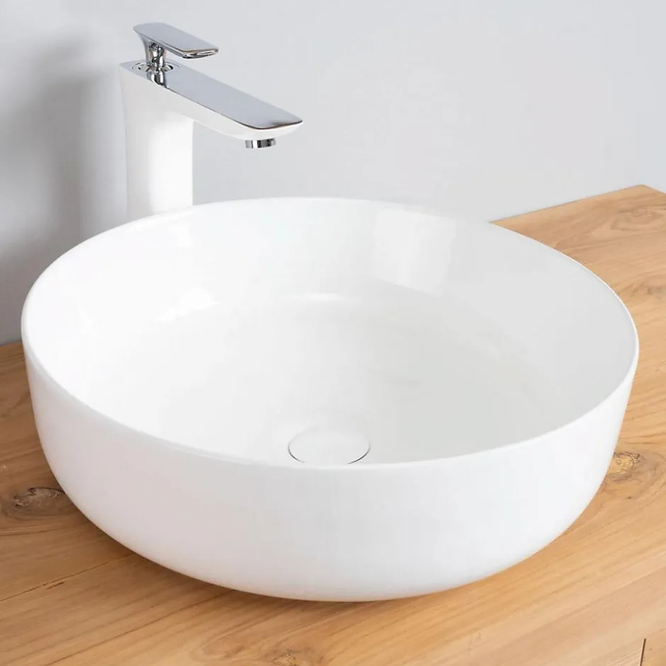 Wanda Collection Vasque ronde en céramique Ipso 45cm