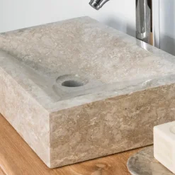 Wanda Collection Vasque salle de bain à poser Alexandrie rectangle 30cm x 40cm gris* Vasque À Poser