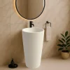 Ambra Vasque salle de bain colonne sur pied,en Solid surface 50 cm - Kezia* Lavabo