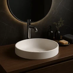 Ambra Vasque semi-encastrée 40 cm en Solid surface - Lucia* Vasque À Encastrer