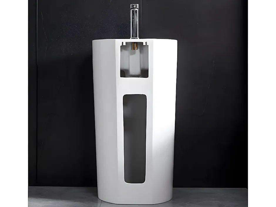 Vente-unique Vasque sur pied cylindrique TOTAM