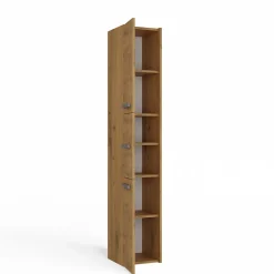 Topeshop VERONA - Armoire Colonne de salle de bain - 170x30x30 - Meuble rangement salle de bain
