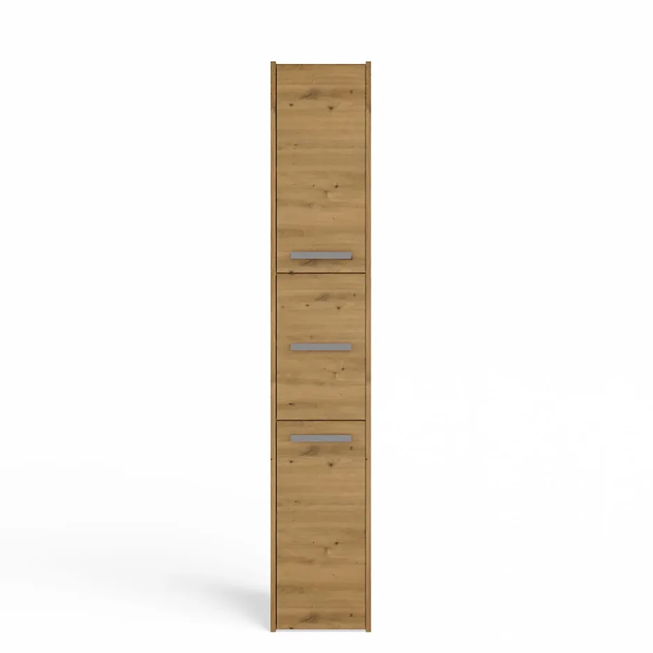 Topeshop VERONA - Armoire Colonne de salle de bain - 170x30x30 - Meuble rangement salle de bain