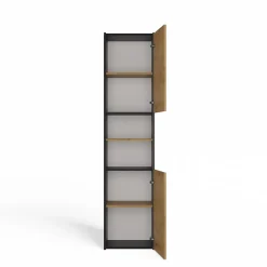 Topeshop VERONA - Armoire de salle de bains - 170x40x30 cm - Meuble colonne de rangement SDB