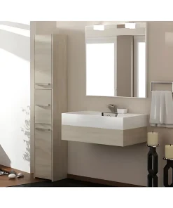 Topeshop VERONA - Colonne de salle de bain 30x30x170 - Meuble salle de bain - Rangement salle de bain - Colonne rangement* Meuble De Salle De Bains Faible Profondeur|Colonne De Salle De Bains