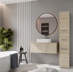 Topeshop VERONA - Colonne de salle de bain 30x30x170 - Meuble salle de bain - Rangement salle de bain - Colonne rangement* Meuble De Salle De Bains Faible Profondeur|Colonne De Salle De Bains