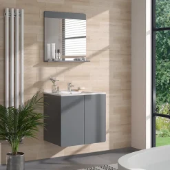 Vicco Meuble sous lavabo Gris* Lave-Mains