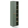 Vicco Armoire de salle de bain Vert/Anthracite 50x170cm avec des étagères ouvertes* Colonne De Salle De Bains