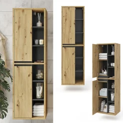 Vicco Armoire de salle de bain Chêne Artisan 50x170cm* Colonne De Salle De Bains