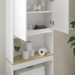Vicco Armoire de toilette Blanc 60x163cm