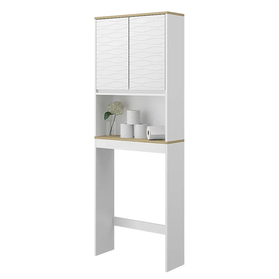 Vicco Armoire de toilette Blanc 60x163cm