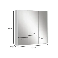 Vicco Armoire de toilette Blanc 67.4x68cm* Armoire De Toilette